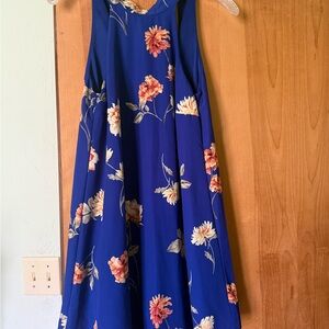 Lulu's Blue Floral Dress